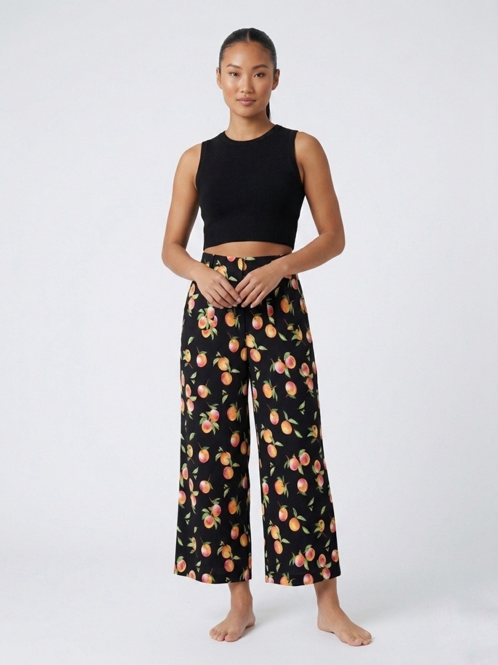 092 MAEVE Anthropologie Women’s The Colette Wide Leg Peach Pant, Large (Sz 32) - Picture 12 of 14